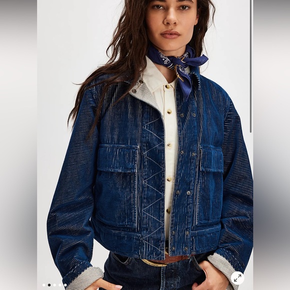 We The Free Jackets & Blazers - NWT We The Free Suzy Railroad Cord Jacket